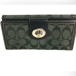 Coach CC signature print canvas wallet